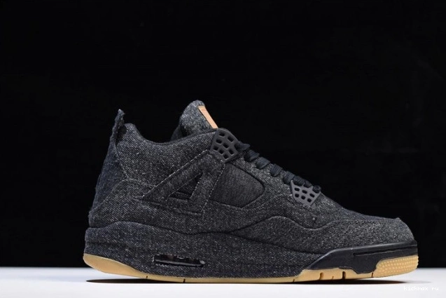 Rep 4 Jordan 'black' x AO2571-001 Air Levi's 0731